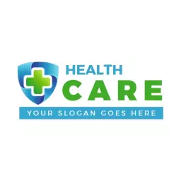 Trustworthy Blue and Green Hospital Care Services Logo Template