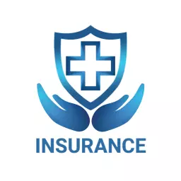 Trustworthy Blue Shield and Hands Representing Insurance Logo Template