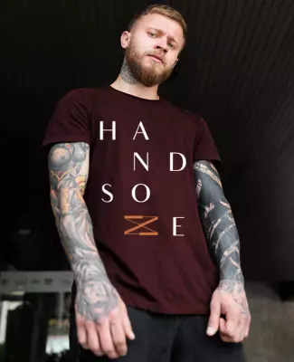 Tuatara and Armadillo Handsome T Shirt Flyer Template