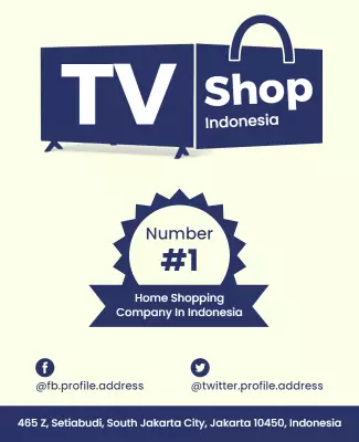 Tv Shopping Promotion Flyer Template