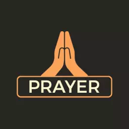 Two Hands in Prayer Gesture Expressing Spirituality Logo Template