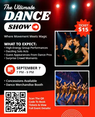 Ultimate Dance Show Event Flyer Template