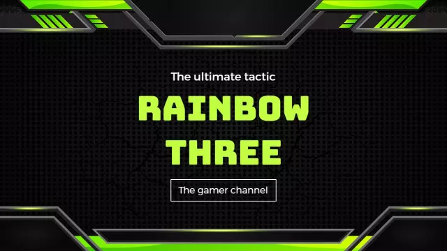 Ultimate Tactic Rainbow Three Gaming YouTube Thumbnail Template