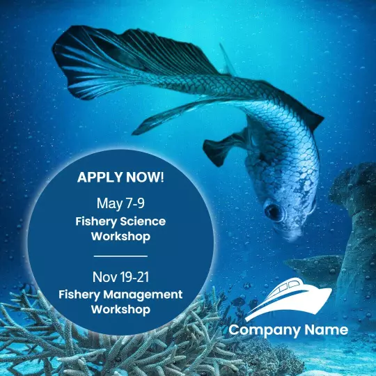 Underwater Fishery Science and Management Workshop Promotion Ad Template