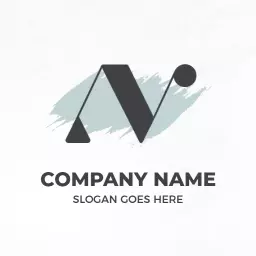 Unique Geometric N Letter Design with Modern Aesthetics Logo Template
