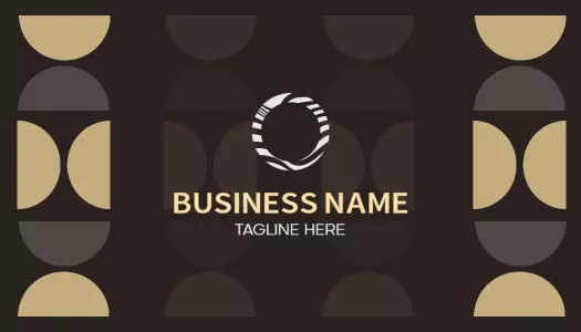 Unique Geometric Patterned Elegant Visiting Card Template
