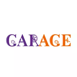 Unique Purple and Orange Wordmark for Garage Services Logo Template