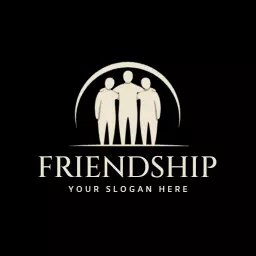 Unity and Support Celebrated in Friendship Logo Template