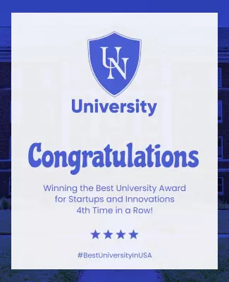 University Award Celebration Congratulations Flyer Template