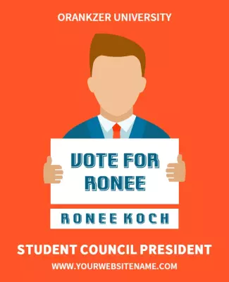 University Student Council Election Flyer Template