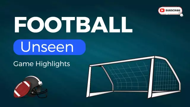 Unseen Moment Game Highlights Football YouTube Thumbnail Template
