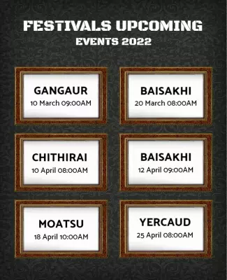 Upcoming Cultural Festivals Events Flyer Template