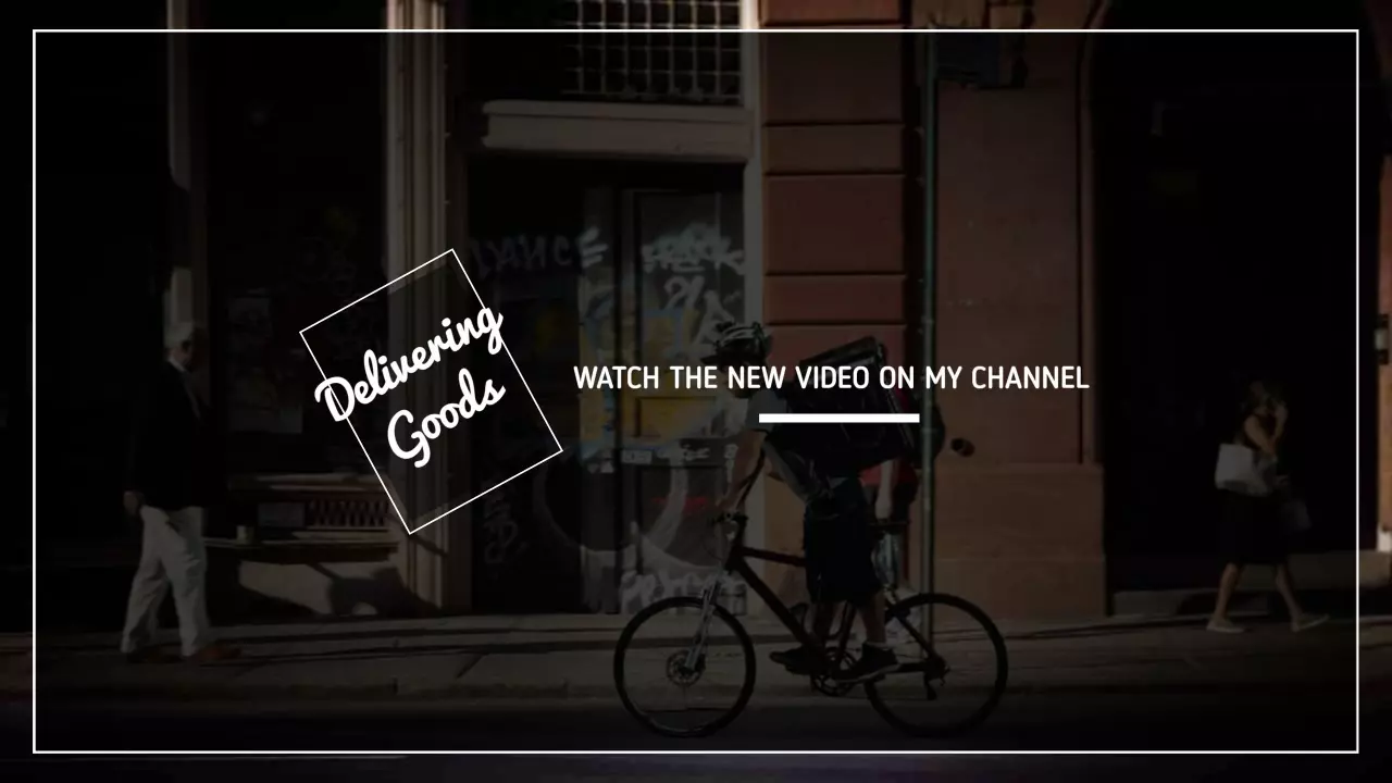 Urban Bicycle Scene with Text for My YouTube Channel Banner Template