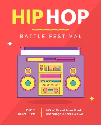 Urban Hip Hop Battle Festival Flyer Template