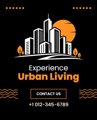 Urban Real Estate Promotion Poster Template