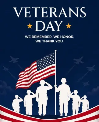 Veterans Day Remembrance Celebration Poster Template