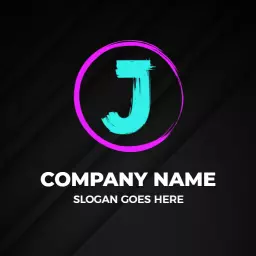 Vibrant Aqua J Letter Designed for Modern Branding Logo Template