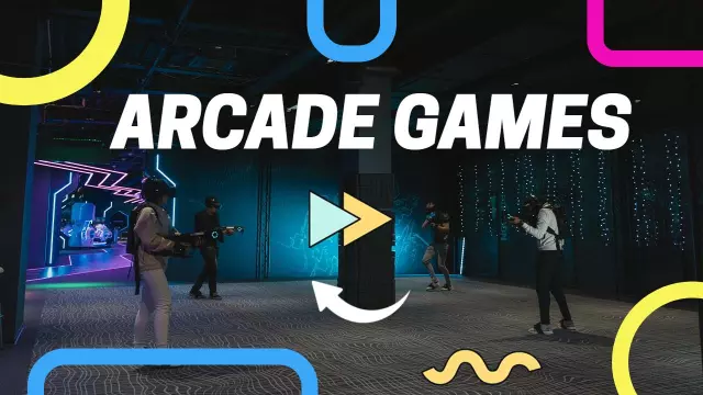 Vibrant Arcade Games Experience Gaming YouTube Thumbnail Template
