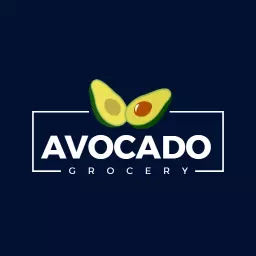 Vibrant Avocado Design Representing Fresh Grocery Logo Template