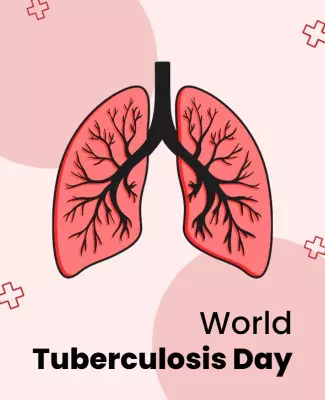 Vibrant Awareness World Tuberculosis Day Health Awareness Poster Template
