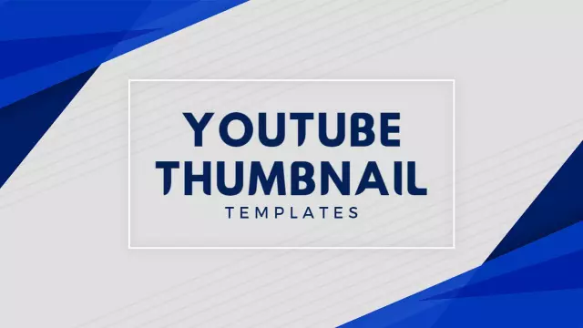 Vibrant Blue Abstract Design YouTube Thumbnail Template