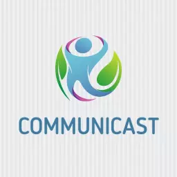 Vibrant Blue and Green Design Emphasizing Communication Logo Template