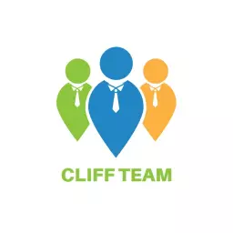 Vibrant Blue and Green Team Collaboration Logo Template
