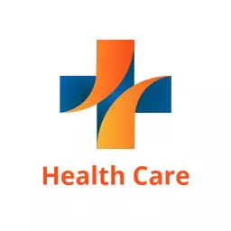 Vibrant Blue and Orange Cross Symbolizing Healthcare Services Logo Template