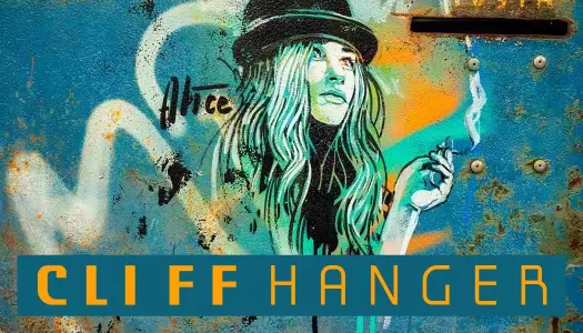 Vibrant Blue Graffiti Artist Business Card Template