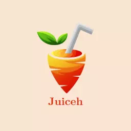 Vibrant Carrot Design with Refreshing Juice Experience Logo Template