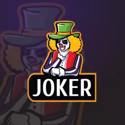 Vibrant Clown Character with Playful Mascot Theme Logo Template