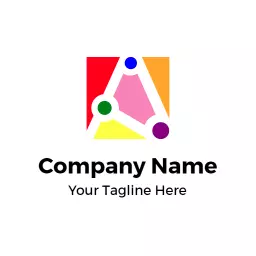 Vibrant Colorful Abstract Design Celebrating LGBT Community Logo Template