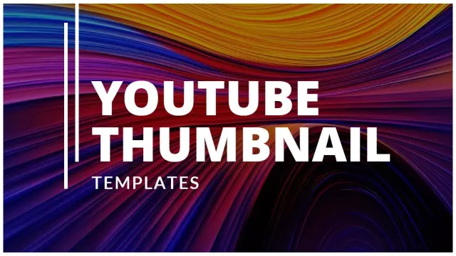 Vibrant Colorful Abstract Design YouTube Thumbnail Template