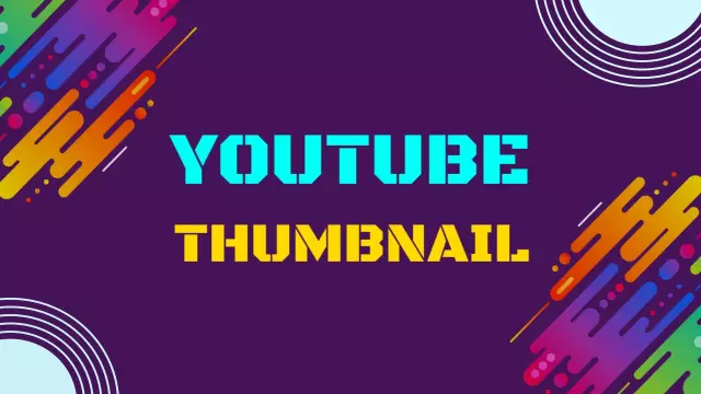 Vibrant Colorful Brush Stroke Abstract YouTube Thumbnail Template