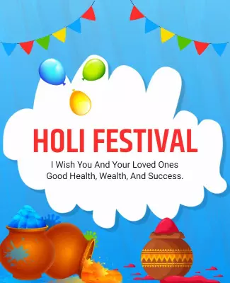 Vibrant Colorful Holi Festival Celebration Poster Template