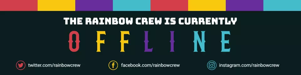 Vibrant Colorful Offline Announcement for Twitch Banner Template
