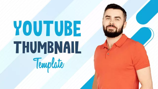 Vibrant Colorful Shapes Abstract Art YouTube Thumbnail Template
