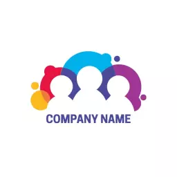 Vibrant Colorful Team Collaboration and Unity Logo Template