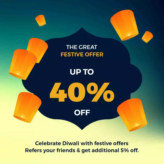 Vibrant Diwali Festive Offer with Discount Promotion Ad Template