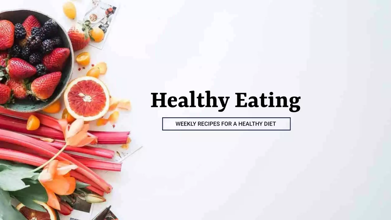 Vibrant Fruits and Vegetables for Healthy Eating YouTube Banner Template