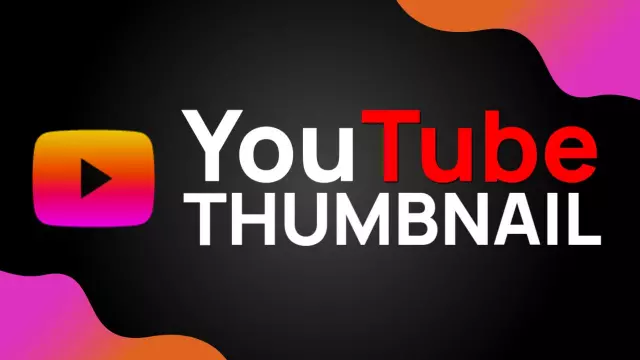 Vibrant Geometric Shapes Colorful Abstract YouTube Thumbnail Template