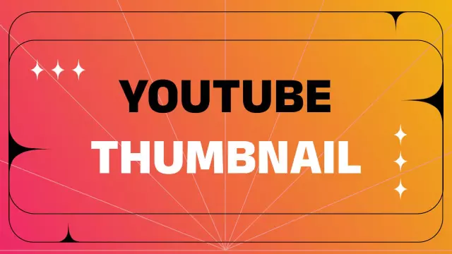Vibrant Gradient Abstract Design YouTube Thumbnail Template