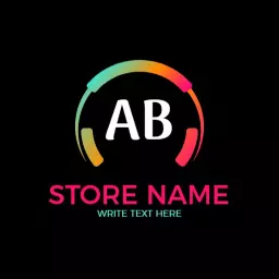 Vibrant Gradient Colorful Design Showcasing Modern Brand Logo Template