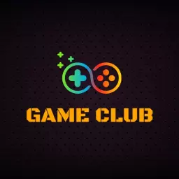Vibrant Gradient Controllers Showcasing Exciting Game Club Logo Template