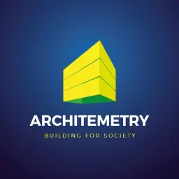 Vibrant Green and Blue 3D Architectural Building Logo Template