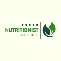 Vibrant Green and Blue Logo Ideal for Nutritionist Healthcare Logo Template