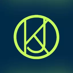 Vibrant Green and Dark Blue Letter Monogram Design Logo Template