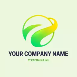 Vibrant Green and Yellow Spectrum for Modern Company Logo Template