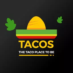 Vibrant Green and Yellow Taco Design for Culinary Delight Logo Template