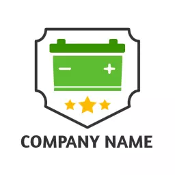 Vibrant Green Battery Design Showcasing Energy Solutions Logo Template